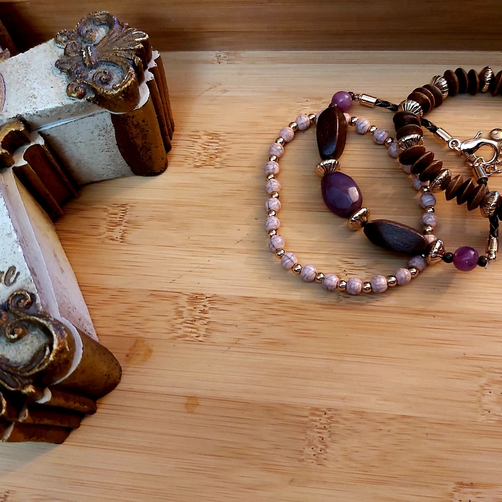 Stunning Boho Stretch Bracelet Stack - image 6